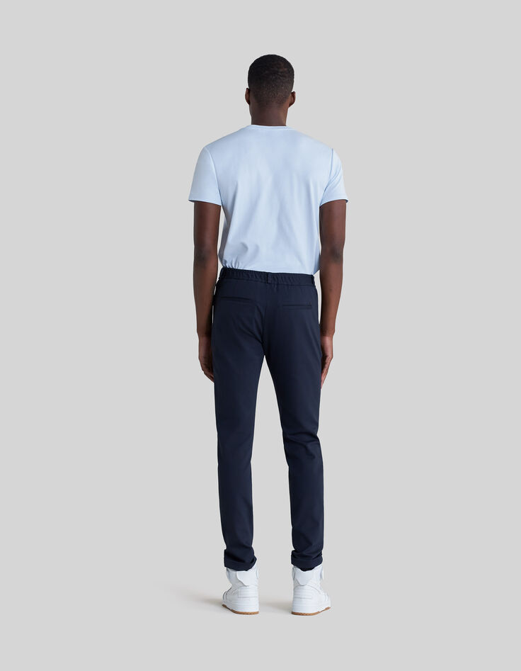 Pantalon marine esprit jog Homme-7