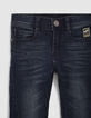 Blaue SKINNY-Vintage-Jungenjeans mit Teilungsnähten-2