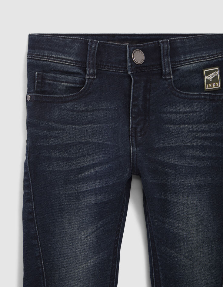 Vintage blauwe SKINNY jeans met inzetten jongens-2