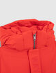 Boys’ red padded jacket with tone-on-tone marking-3