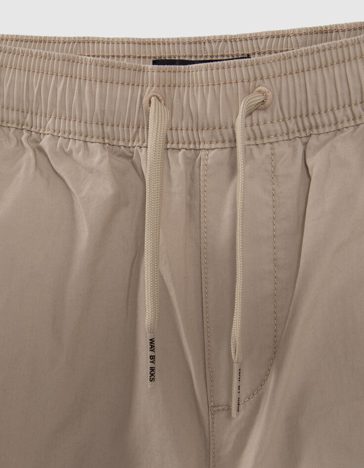 Pantalón BATTLE beige cintura y bajos elásticos niño-5