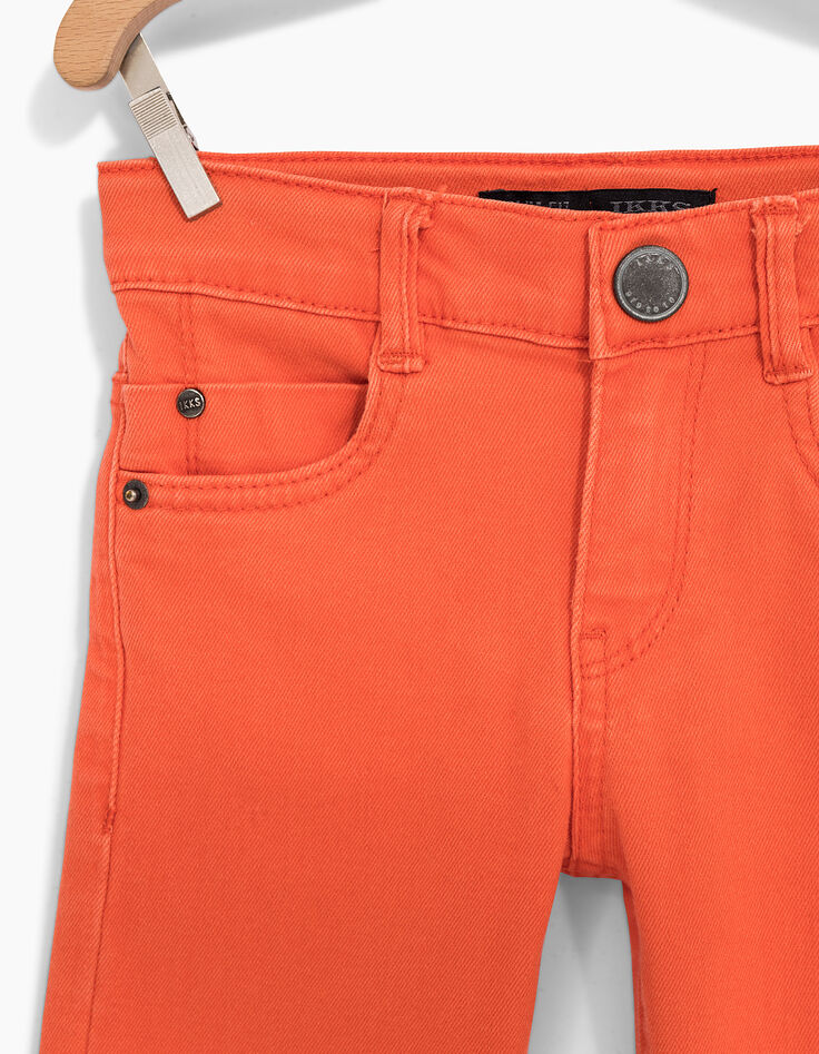 Boys’ slim orange jeans-5