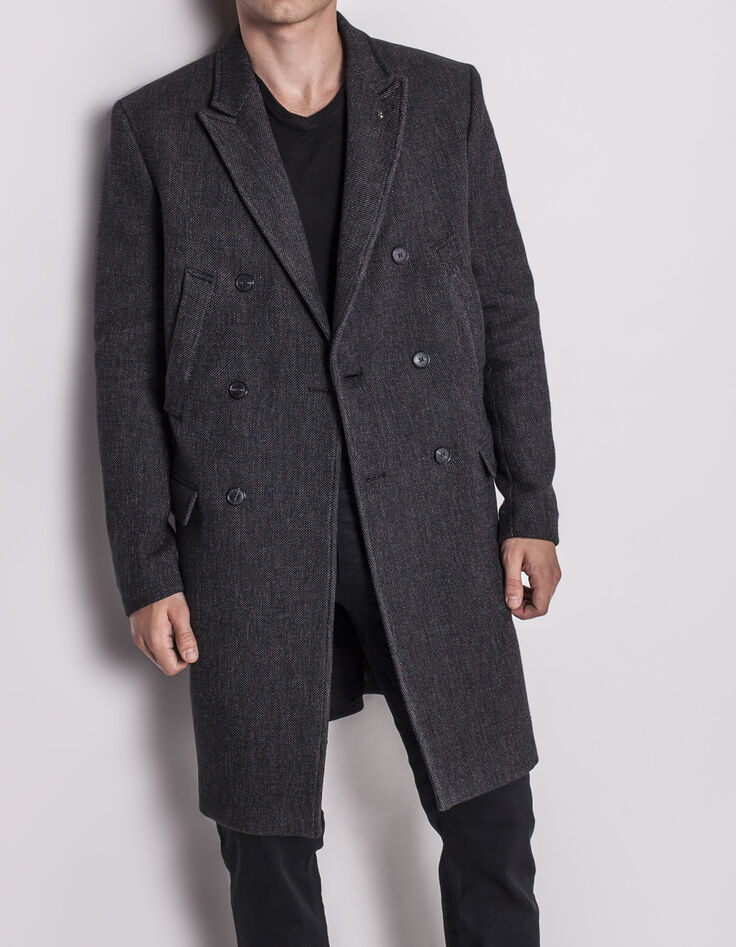 Men's black coat-6