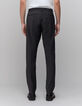 Men's anthracite plaid jogpants-3