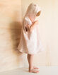 GABRIELLE PARIS pink organic cotton gauze bathrobe-1
