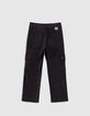 Girls’ black CARGO trousers-3