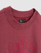 Girls’ cherry mountains image flocked sweatshirt-2