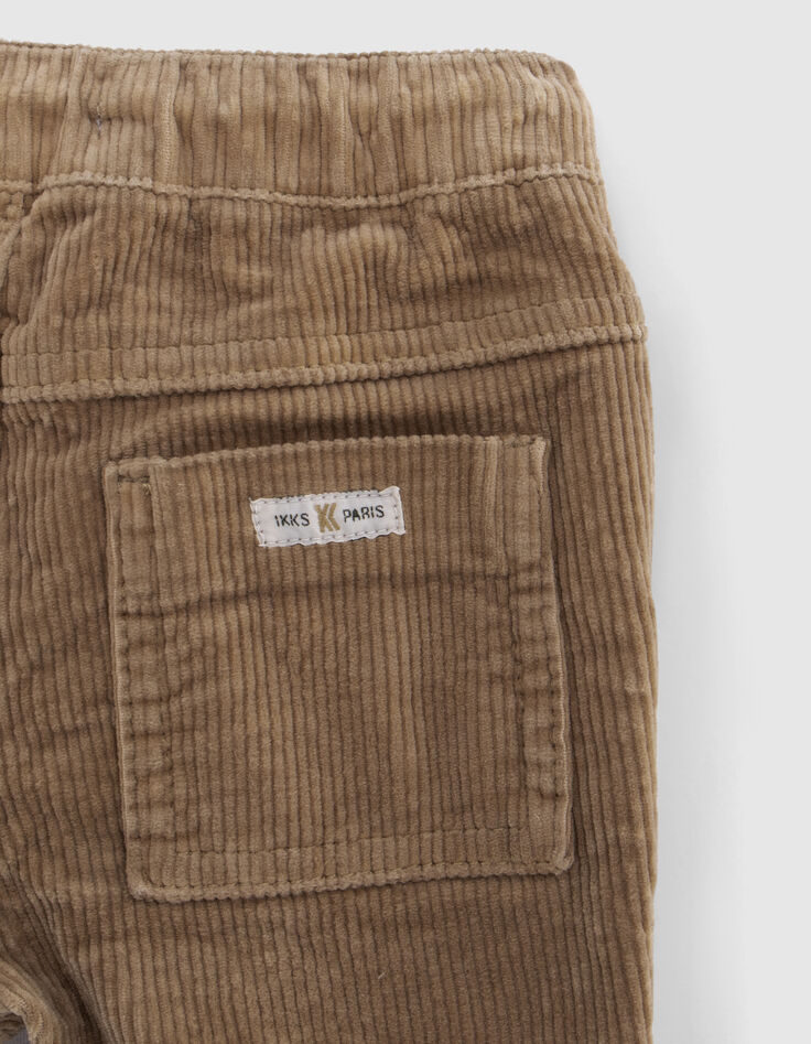 Pantalones de terciopelo camel milleraies bebé niño-4