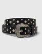 Zwarte riem studs en rivetten meisjes-3