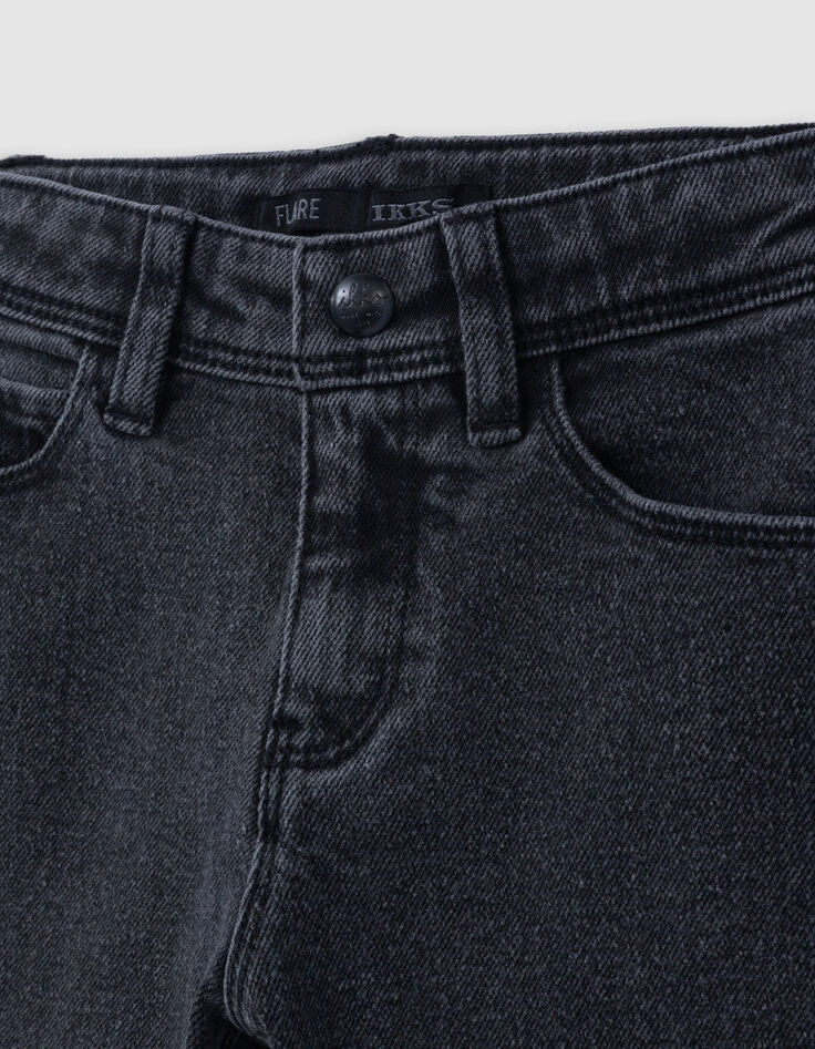 Donkergrijze FLARE-jeans voor meisjes-5