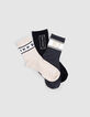 Socken für Jungen in Schwarz, Grau und Beige-5