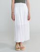 Girls’ off-white long skirt with gold embroidery-2