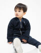 Babyjungen-Wendejacke in Marineblau und Rot-1