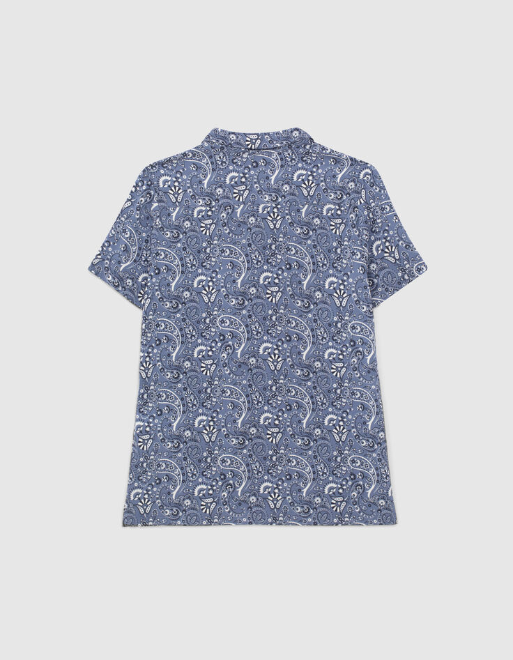 Boys’ slate bandana print Ecovero® shirt-3