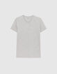 T-shirt L'Essentiel gris col V Homme-6