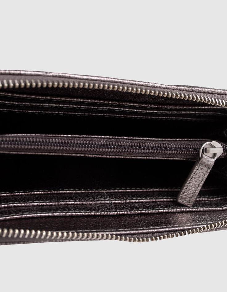 Damenbrieftasche 1440 COMPAGNON METALLIC mit Fischgräten-2