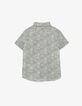 Boys’ lichen flowery Liberty fabric shirt -3