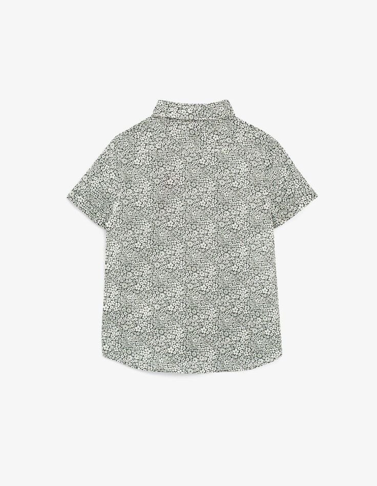 Boys’ lichen flowery Liberty fabric shirt -3