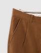 Boys’ camel CHINO trousers-4