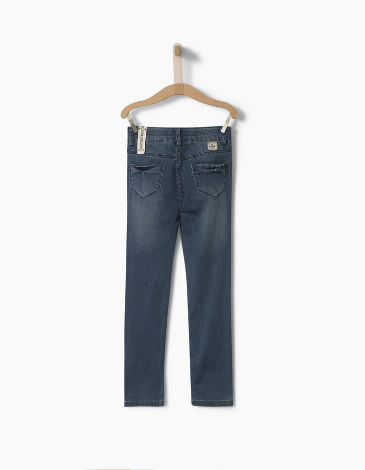 Girls’ blue slim-fit trousers-2