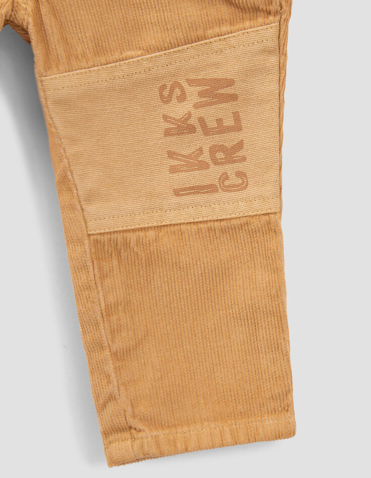 Camel broek materiaalmix elastisch babyjongens-4