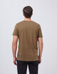 T-shirt L'Essentiel moka encolure V Homme-2