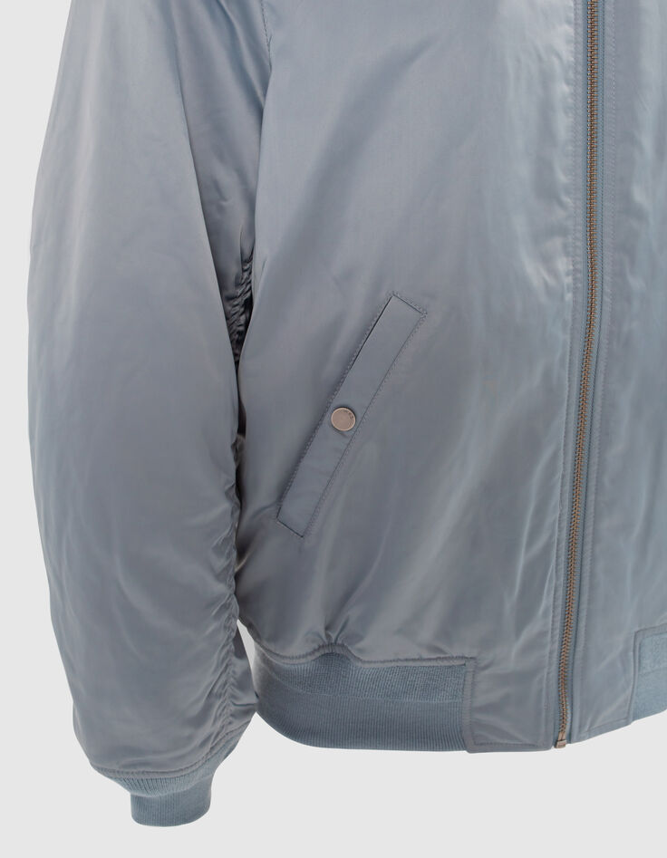 Bomber light blue nailon raso hombre-4