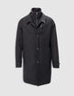 Trench noir avec parementure amovible Homme-7