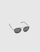 Lunettes solaires noires style pantos Homme-3