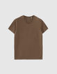 Camiseta L'Essentiel moka cuello V hombre-5