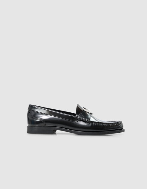 Glacé leren zwarte loafers Ligne 111 Femme - IKKS