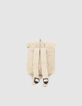 Baby girls’ off-white decorative knit bag-3