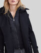 Women’s heavy cotton long trench coat with removable hood-5