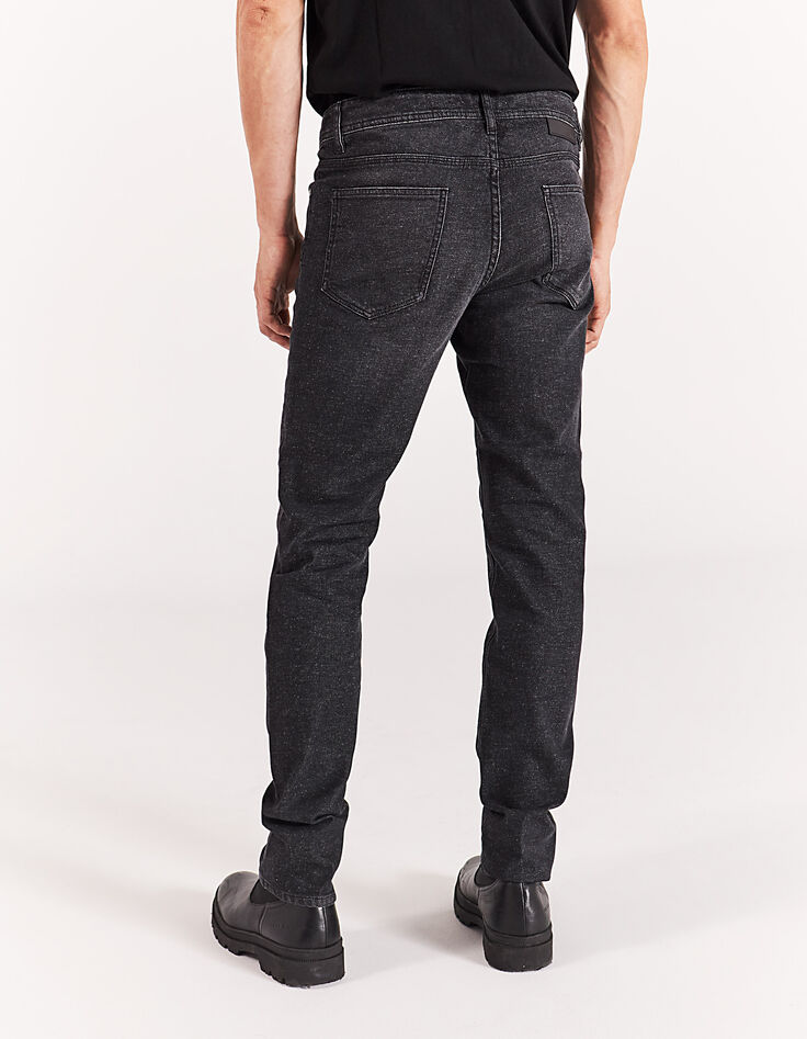 Men’s black marl effect Jorgen SLIM jeans-3
