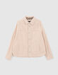 Veste beige velours côtelé fille-1