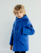 Parka azul eléctrico con detalles acolchados niño-1