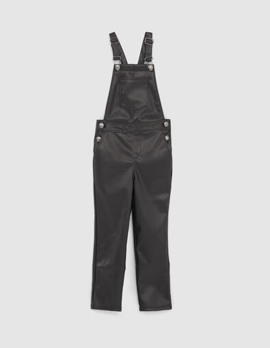 Girls’ black rock vibe dungarees - IKKS