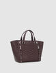 Women’s garnet leather 1440 Medium tote bag-2