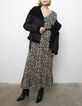Robe longue en viscose imprimé léopard étoiles femme -6
