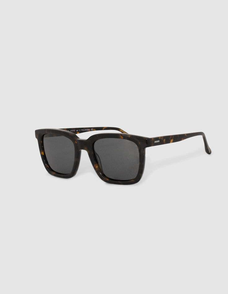 Men’s tortoiseshell rectangular sunglasses-1