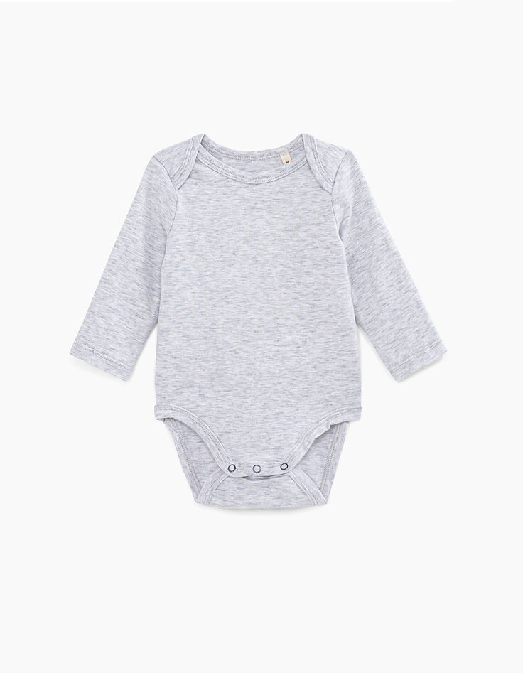 Baby’s putty organic cotton bodysuit to personalise-2