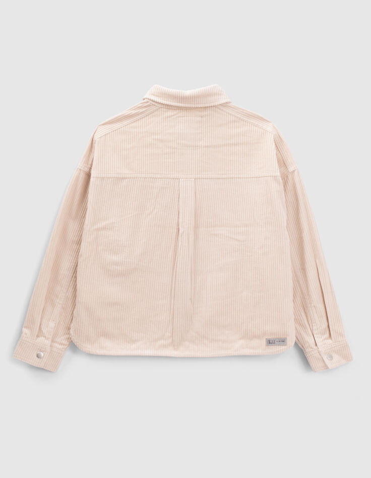 Veste beige velours côtelé fille-4