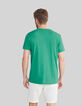 T-shirt L'Essentiel petrol coton bio encolure V Homme-3