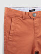 Oranje chino-bermuda jongens-2