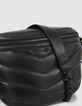 Women’s black leather 1440 PUFFY waist bag-2