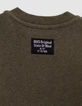 Sweat khaki typo punch needle effect boy-7