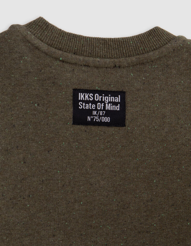 Sweat khaki typo punch needle effect boy-7