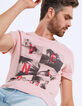 Men’s light pink T-shirt with Venice Beach photos-1