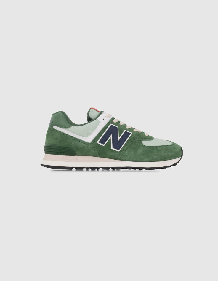 Men’s green NEW BALANCE 574 low-top trainers-1