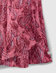 Girls’ fuchsia Paisley print Ecovero® culottes-3